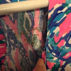 Lilly Pulitzer 3/4 sleeve Dress multicolor Size L